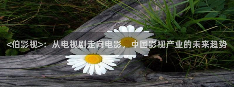 樱桃视频.下载：<伯影视>：从电视剧走向电影，中国影视产业的未来趋势